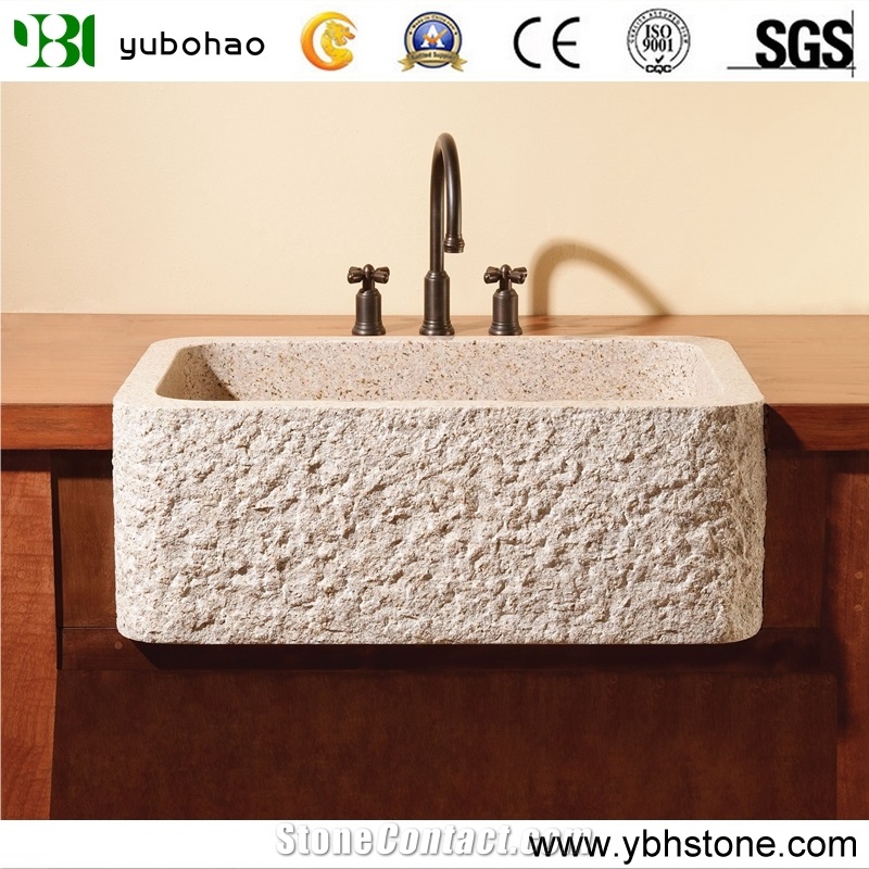Shanxi Black/Black Granite Farm Sink for Kitchen