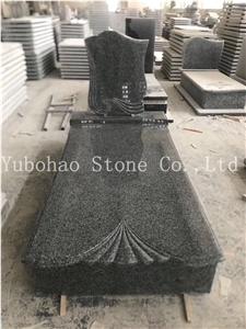 South Afican Black Simple Polish Granite Tombstone South Afican Black Simple Polish Granite Tombstone