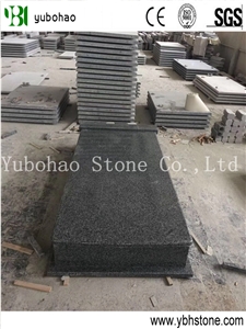 South Afican Black Simple Polish Granite Tombstone