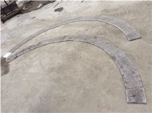 Tan Brown, Brown Granite Paving Stones, Curved