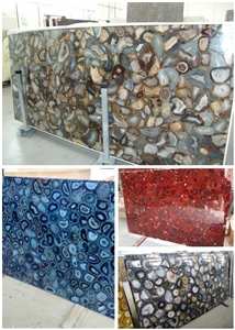 Agate Wall Panels Semiprecious Stone Slabs For Sale