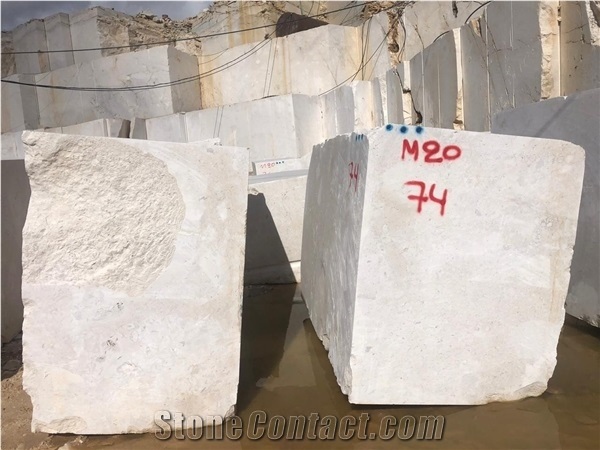 Tomorri White Pearl Marble Blocks