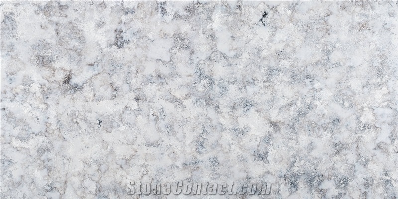 K7710 Calacatta White Quartz Kitchen Slab