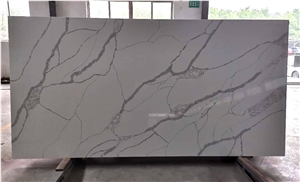 K9916 Wholesale White Polished Quartz Slabs