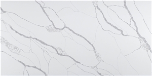 K9916 Wholesale White Polished Quartz Slabs