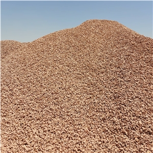 Brown Marble Chips Crushed Stone Ready to Load