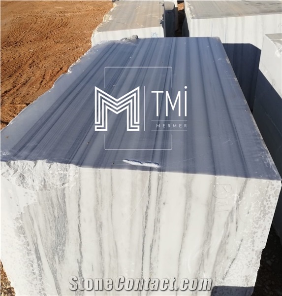 Marmara Equator Marble Block, Turkey Semi White Marble