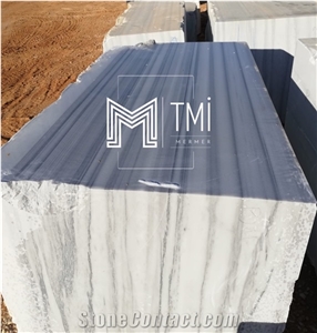 Marmara Equator Marble Block, Turkey Semi White Marble