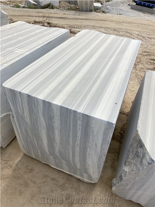 Marmara Equator Marble Block, Turkey Semi White Marble