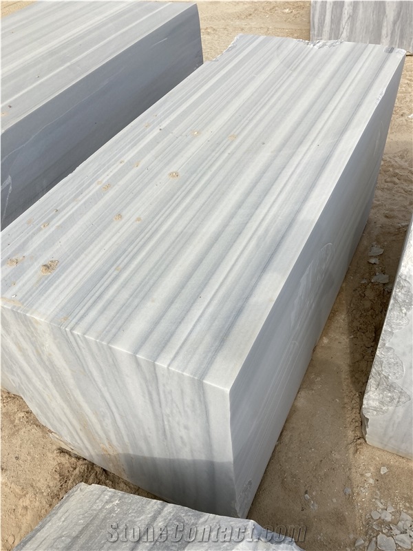 Marmara Equator Marble Block, Turkey Semi White Marble