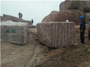 Thar Red Granite Blocks