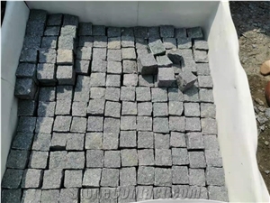 New G654 Padang Dark Grey Granite Cube Stone Pavers