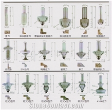 Quartz Router Bits, Edge Stone Profiling Tools