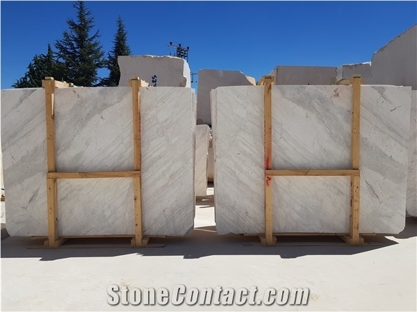 Pieris Dolomite Marble Bookmatched Slabs