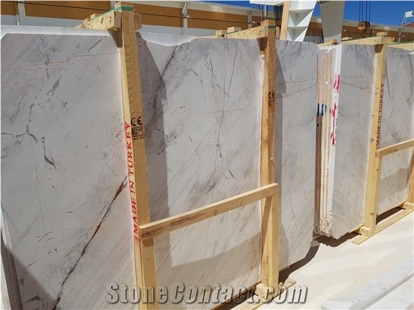 Pieris Dolomite Marble Bookmatched Slabs