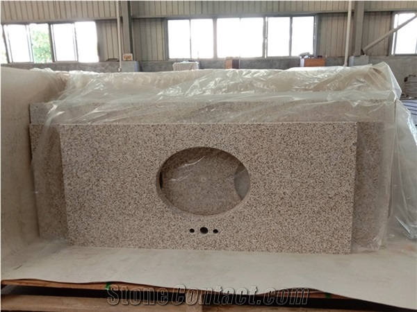 G682 Rusty Yellow Granite Bathroom Countertops