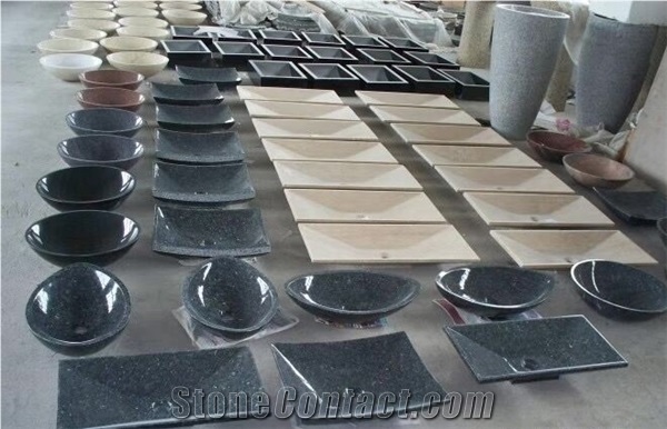 Granite Marble Travertine Onyx Bathroom Wash Basins Sinks