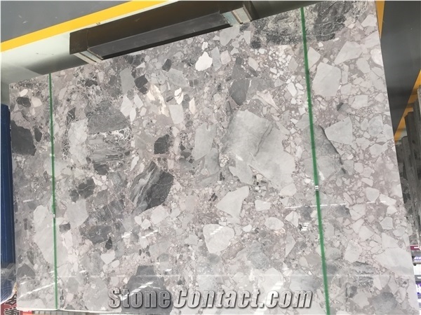 Pietra Grey Marble Slabs Floor Tiles Cut to Sizes