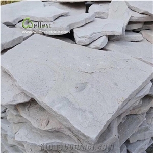 White Sandstone Random Loose Stone Wall Cladding Stone