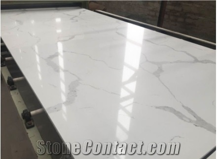 Artificial Calacatta Belly White Tile,Wall Covering Pattern