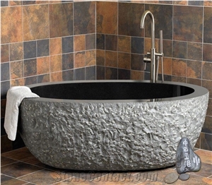 Black Bathtub Bathroom Hotel and House Use
