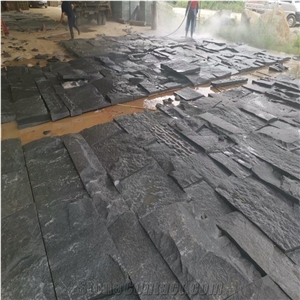 Black Granite Mushroom Wall Cladding Of Exterior Decoration