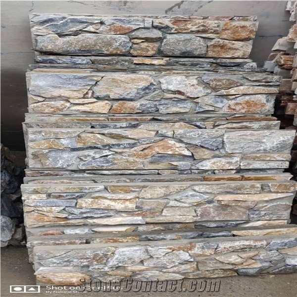 Blue Quartzite Cement Ledge Stone,Cladding Cover Pattern