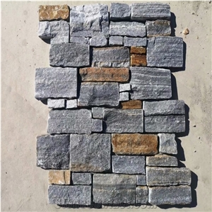 Blue Quartzite Cement Ledge Stone,Cladding Cover Pattern