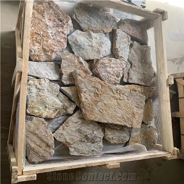 Golden Slate Loose Cladding,Wall Decorative Pattern