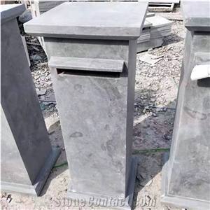 Grey Limestone Mailbox House Decoration Use Garden Design