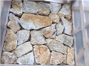 Natural Yellow Flag Loose Limestone Wall Cladding Cover