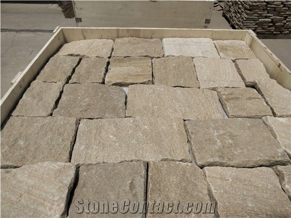 Sandstone Crazy Paver,Indoor Feature Cladding Installation