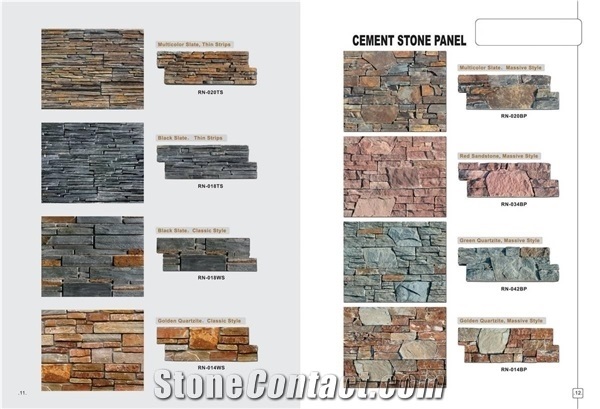 Yellow Limestone Stacked Stone,Outdoor Wall Application
