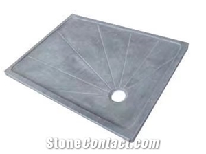 Blue Limestone Bath Shower Tray, Stone Shower Base