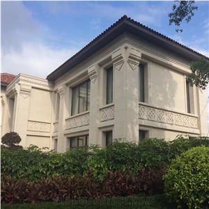 Beige Wall Cladding French Wooden Moca Cream Limestone