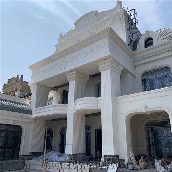 Building Stone Project Villas White Sand Beige Limestone