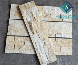 Cladding Marble - Yellow Wall Panel 4 Lines