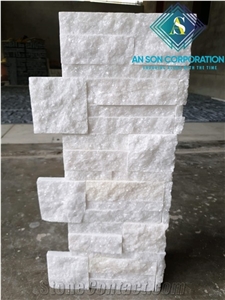 Crystal White Corner Z Type Marble Wall Panel