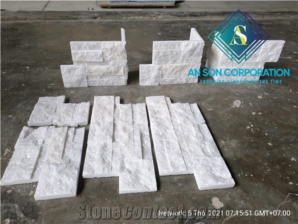 Hot Sale Corner Z Tyle White Marble Walll Panel