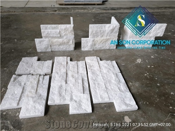 Hot Sale Corner Z Tyle White Marble Walll Panel