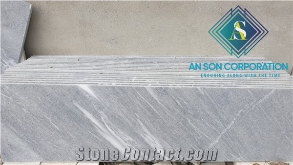 Polished Grey Marble Stairs Steps