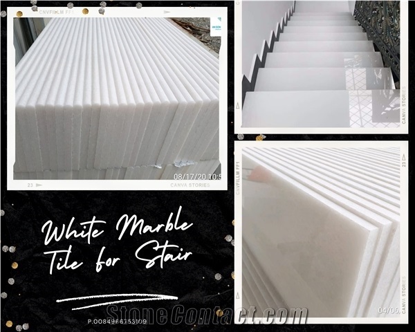 Polished White Steps Raise