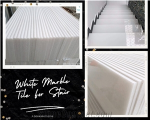 Polished White Steps Raise