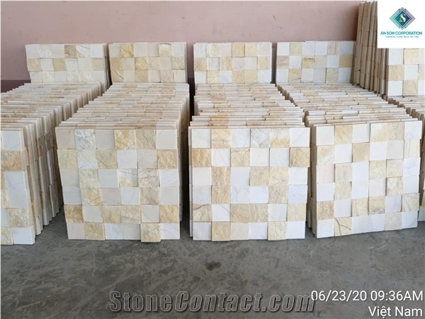 Premium Combine White and Yellow Wall Panel