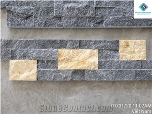 Premium Z Type Black and Yellow Wall Panel
