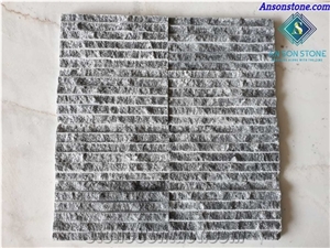 Vietnam Line Chiseled Wall Panel Grey Marble