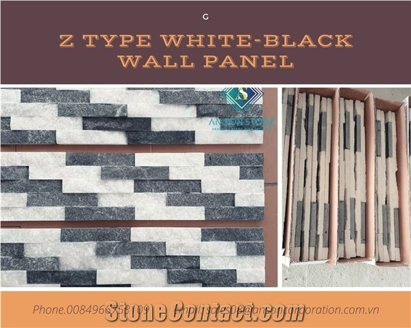 White-Black Mordent Combination Tile