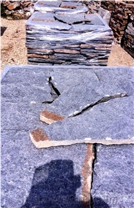 Quartzite Sky Blue Flagstone Slabs From Andalucia Spain