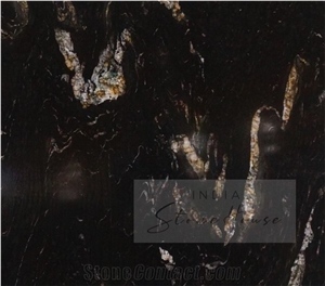Titanium Gold Granite Slabs, Indian Titanium Gold Granite