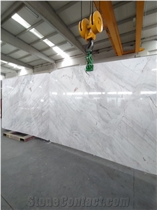 White Dolomite Marble Slabs Bookmatched